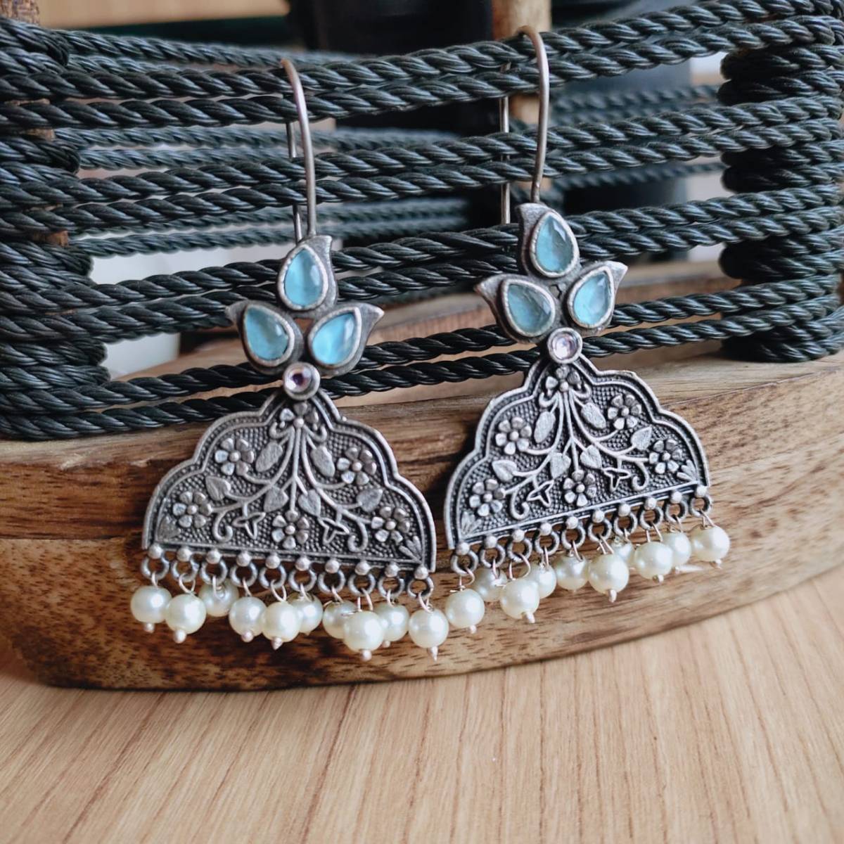 0008HKMBLU+WHT POLKI