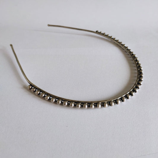 0858HB Silver look alike brass Hair Band