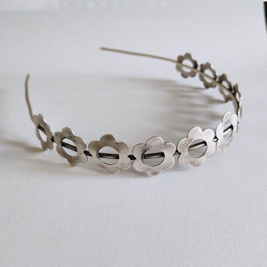 0860HB Silver look alike brass Hair Band