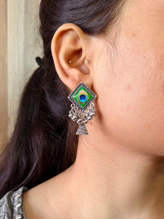 Oxidised Earrings 1506AMDL