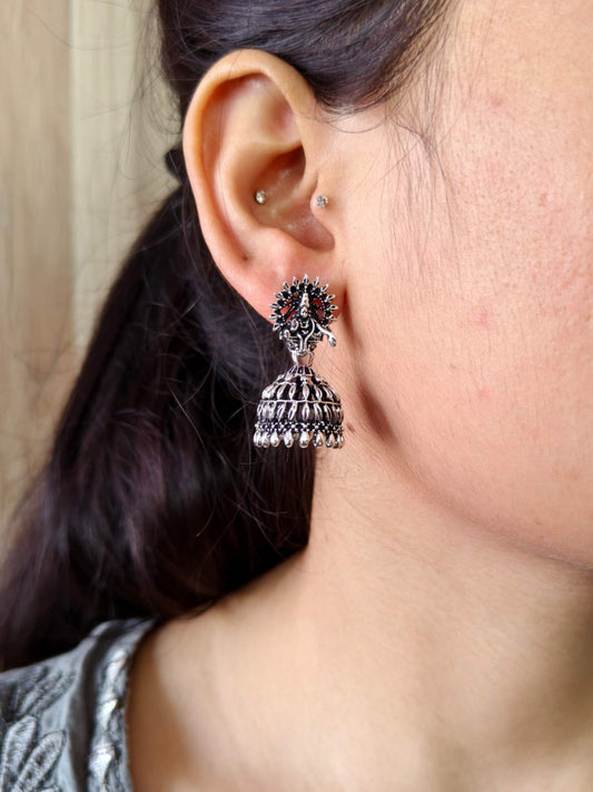 Oxidised Earrings 1512AMJH