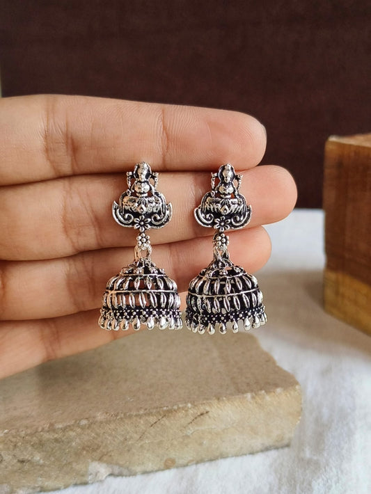 Oxidised Earrings 1518AMJH