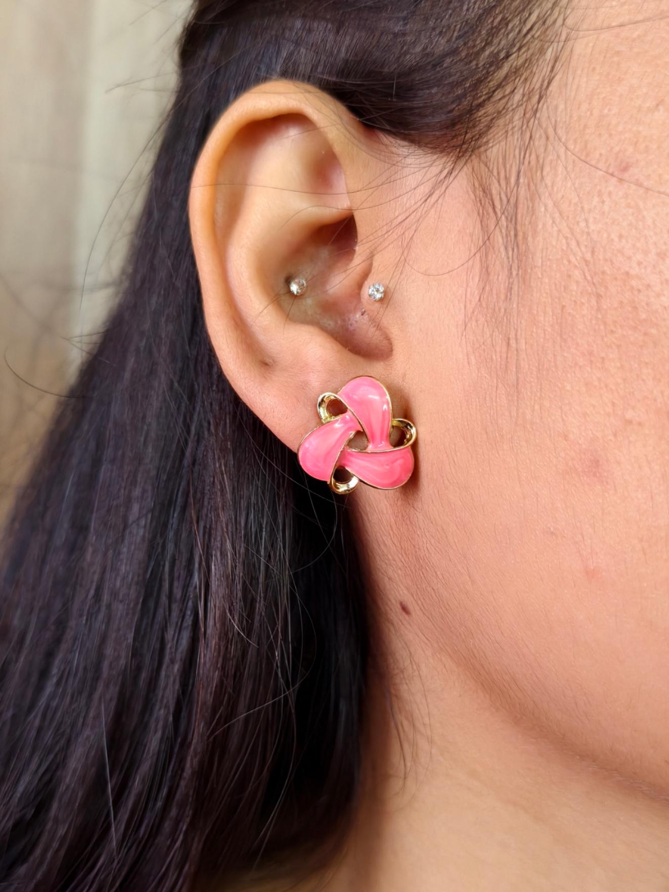 Korean Earrings 1551AMSTGDPNK