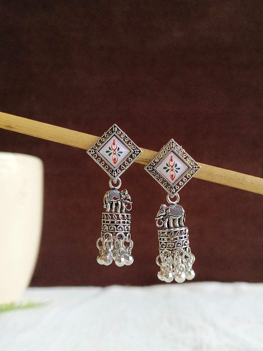 Oxidised Earrings 1802AMJH