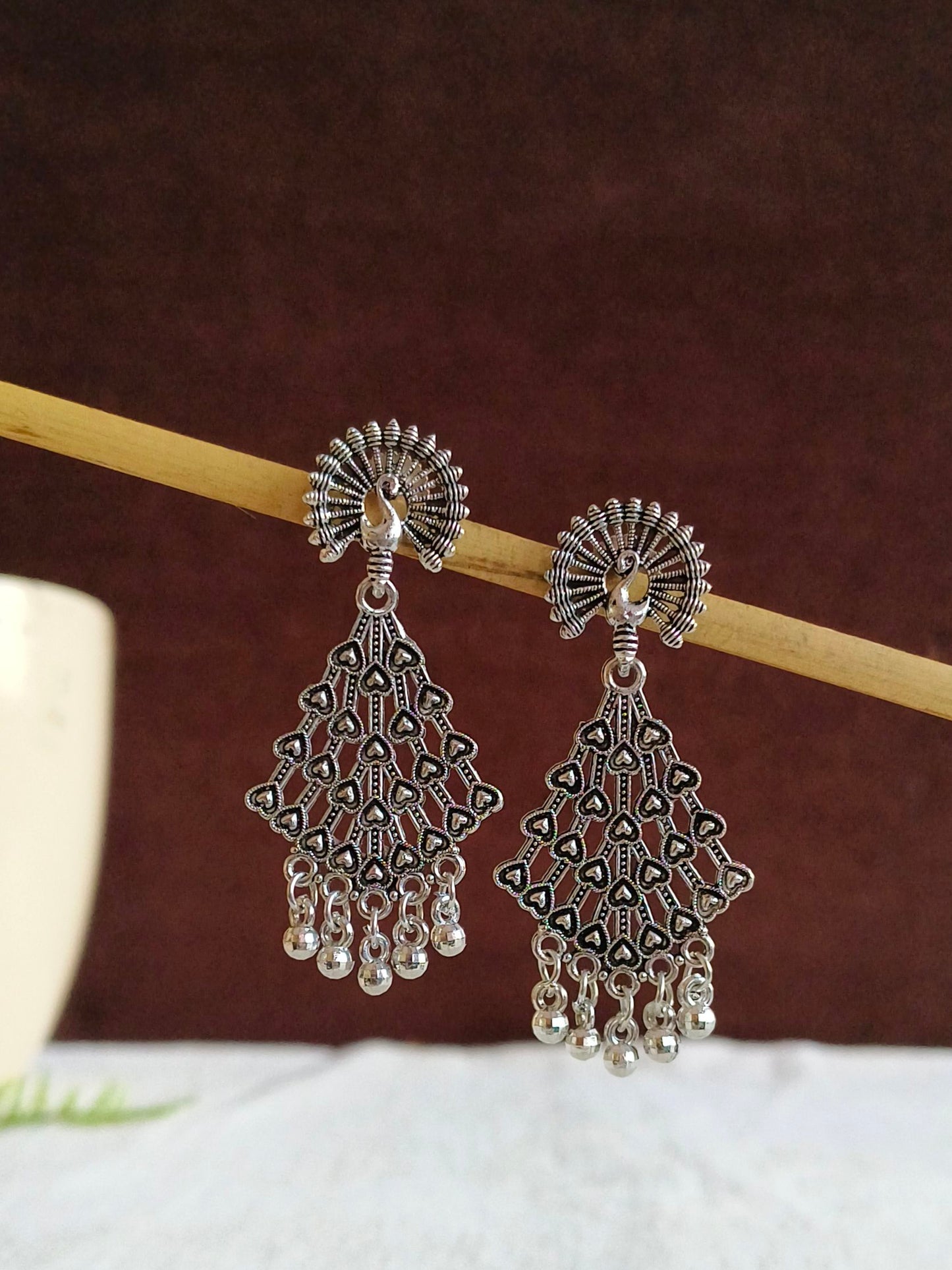 Oxidised Earrings 1809AMDL