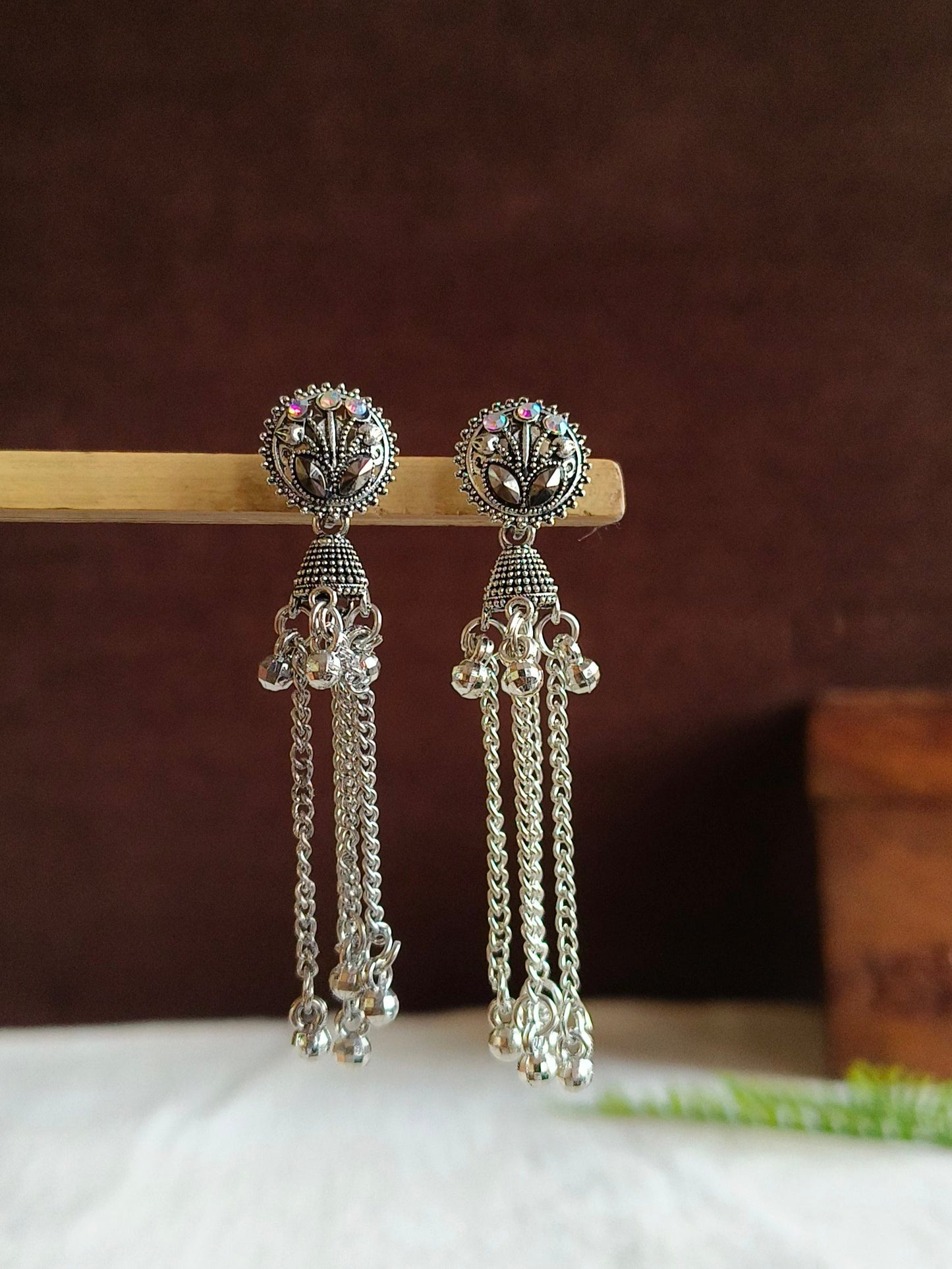 Oxidised Earrings 1814AMDL