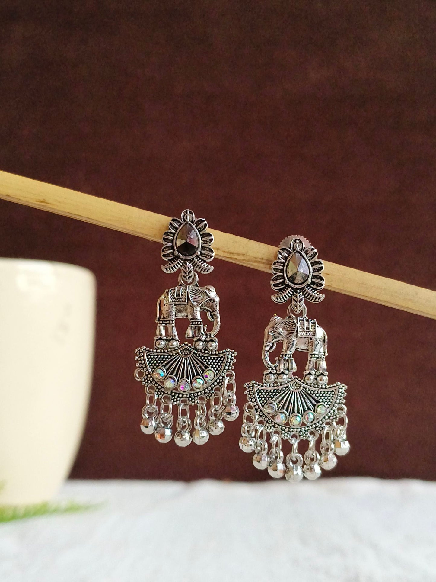 Oxidised Earrings 1825AMJH