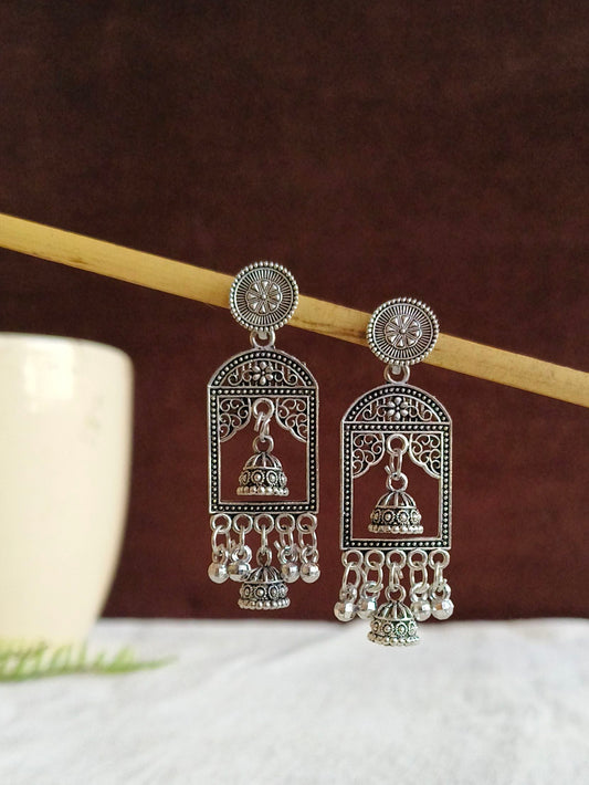 Oxidised Earrings 1831AMJH