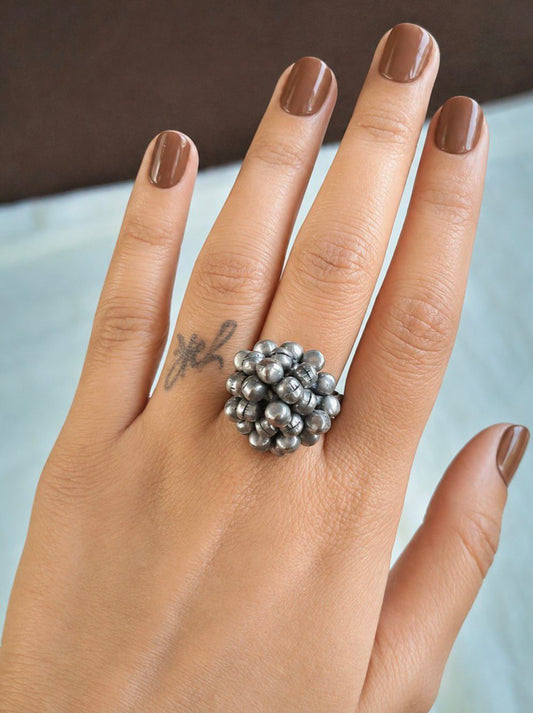 Silver Replica Handmade Finger Ring 10780FR