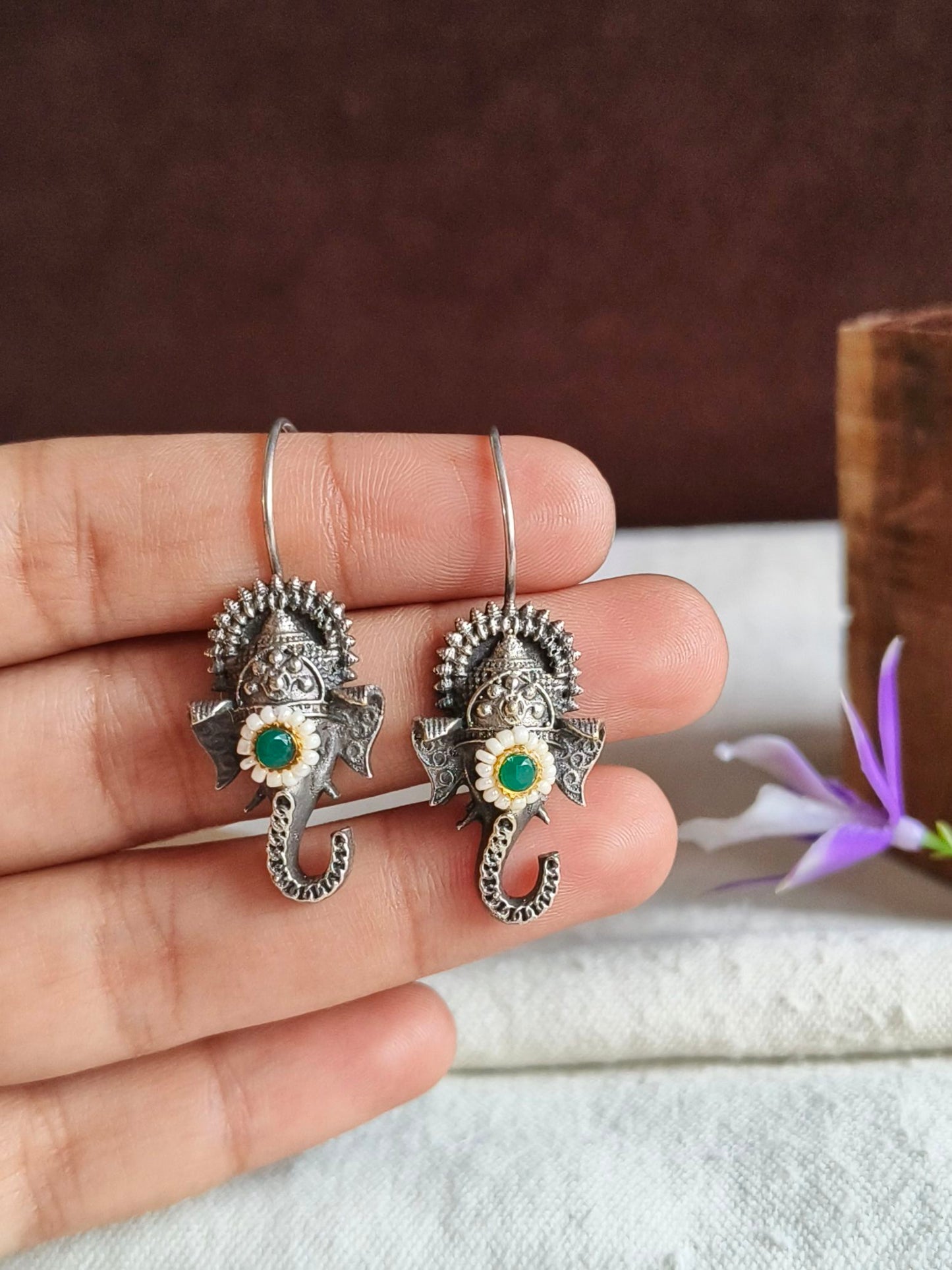 Stud Earings 21756MXHKGRN (Stock Clearance)