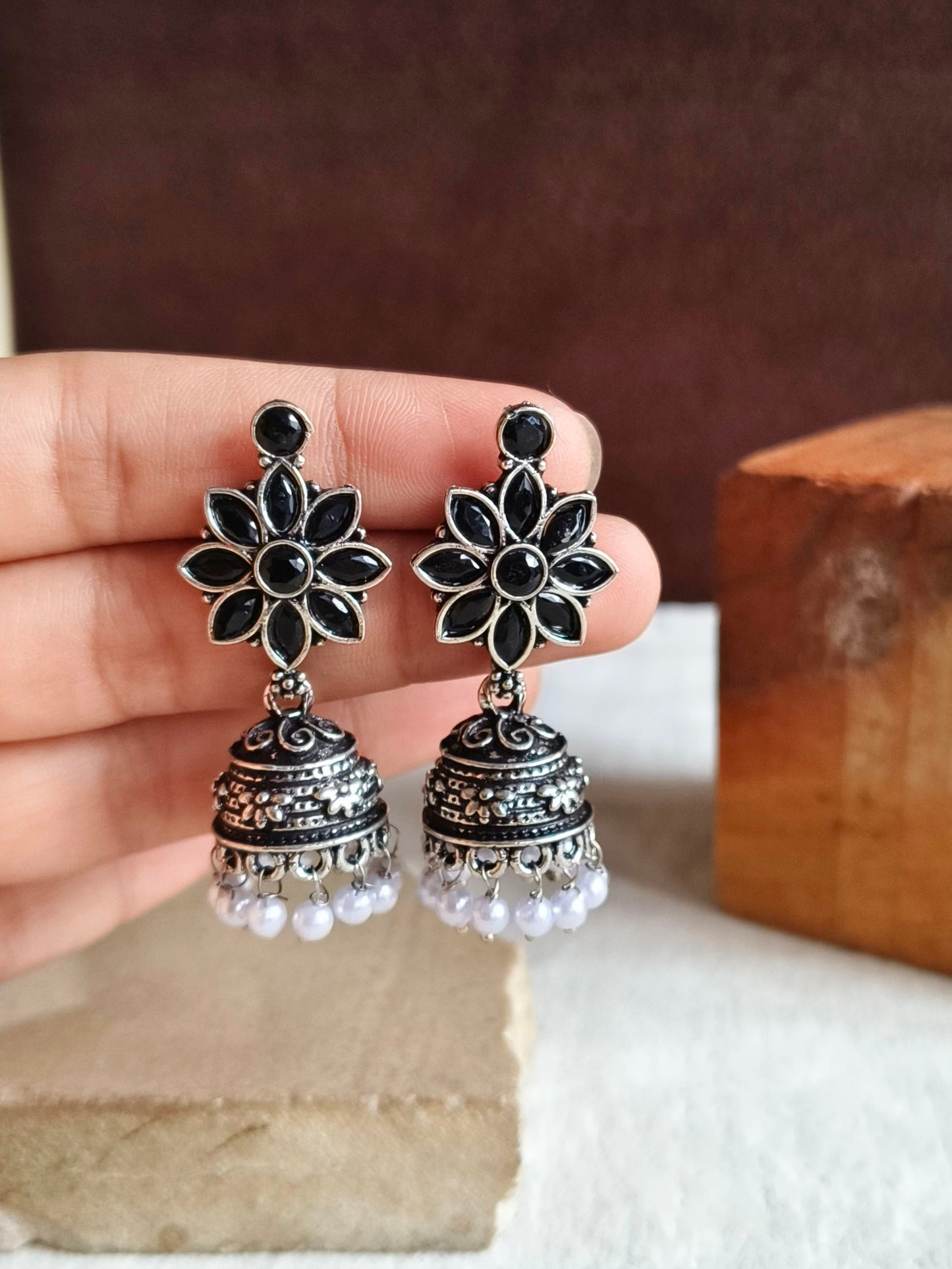 Oxidised Earrings