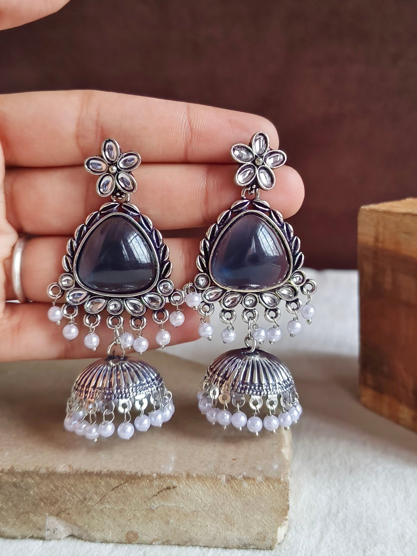 Oxidised Earrings