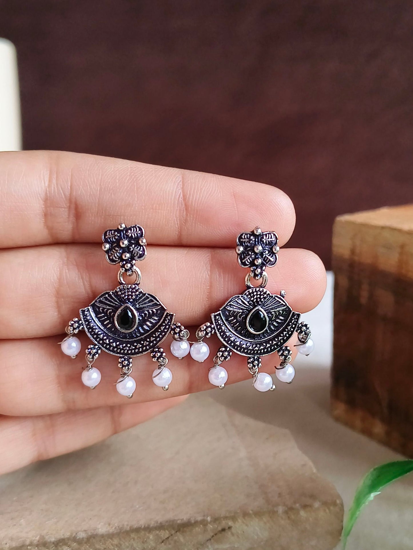 Oxidised Earrings