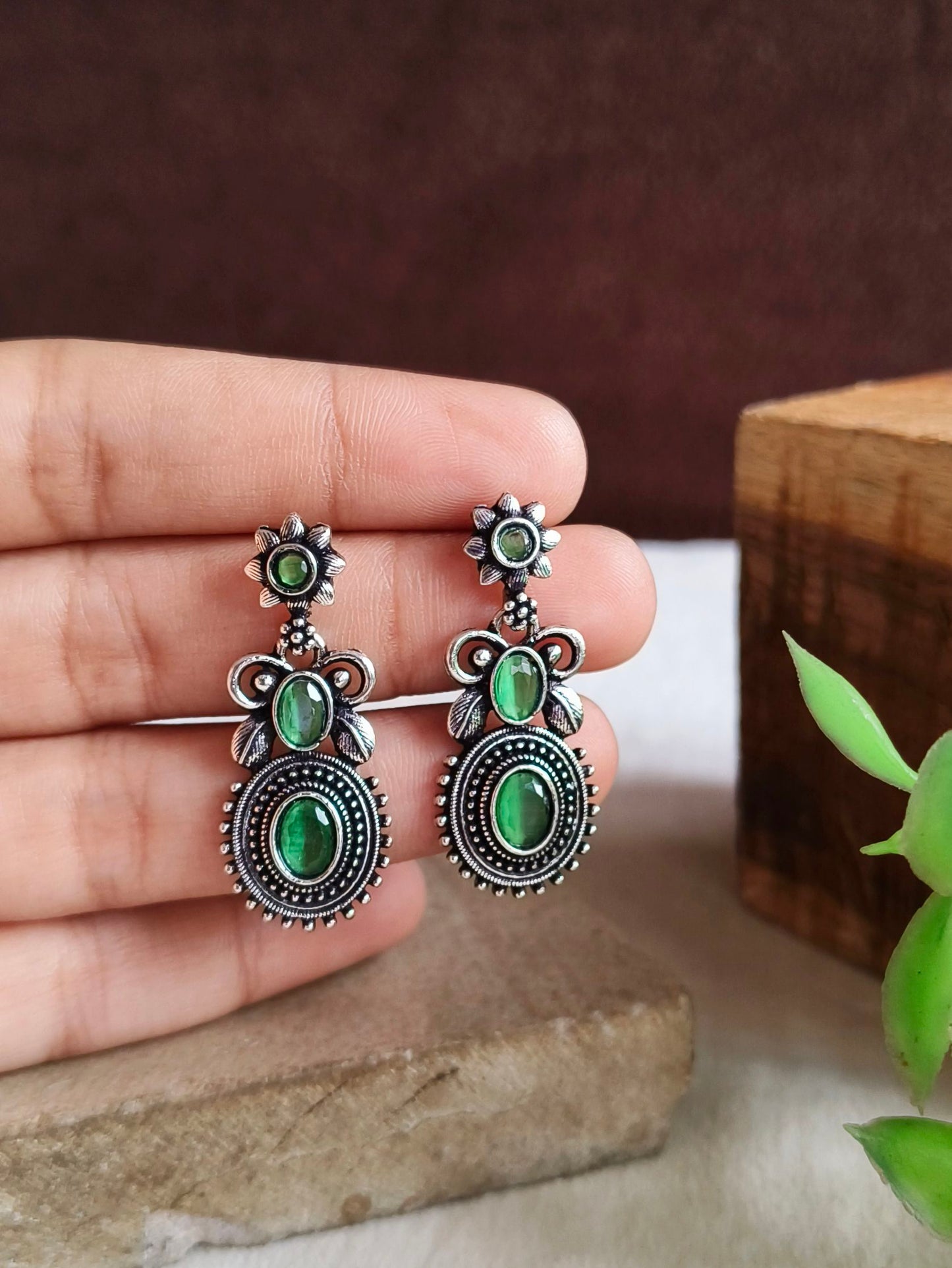 Oxidised Earrings