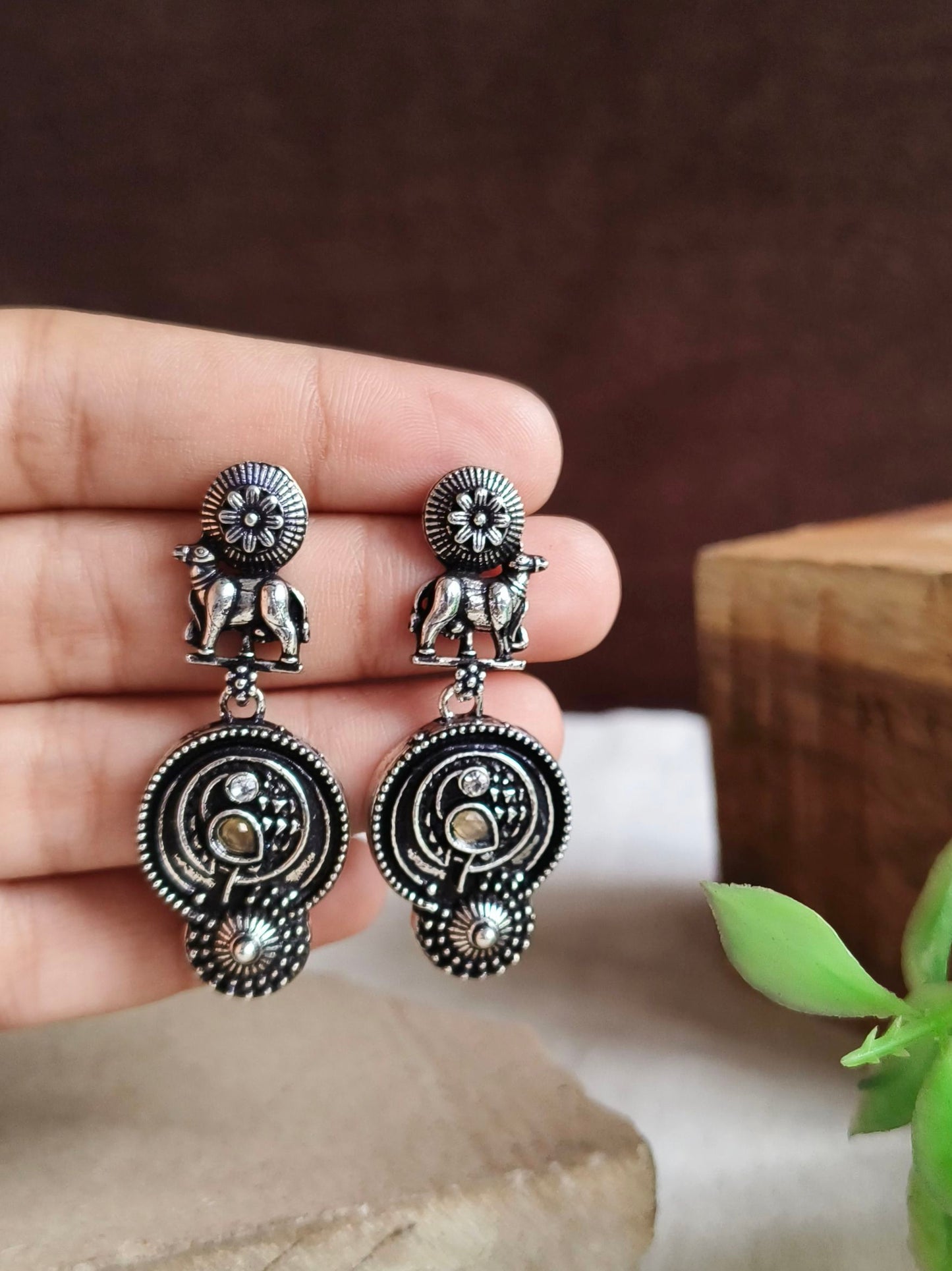 Oxidised Earrings
