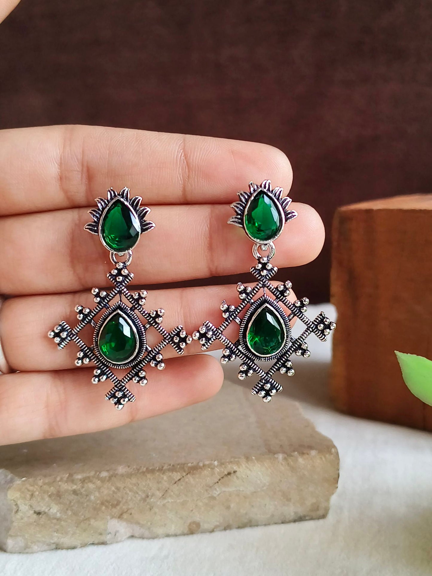 Oxidised Earrings