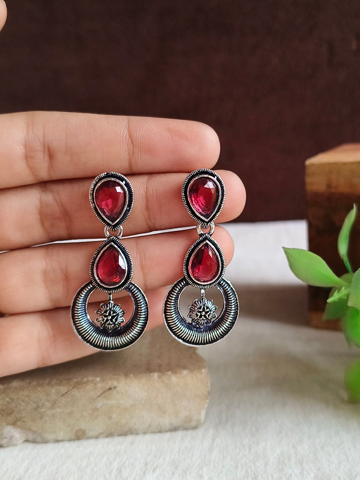 Oxidised Earrings