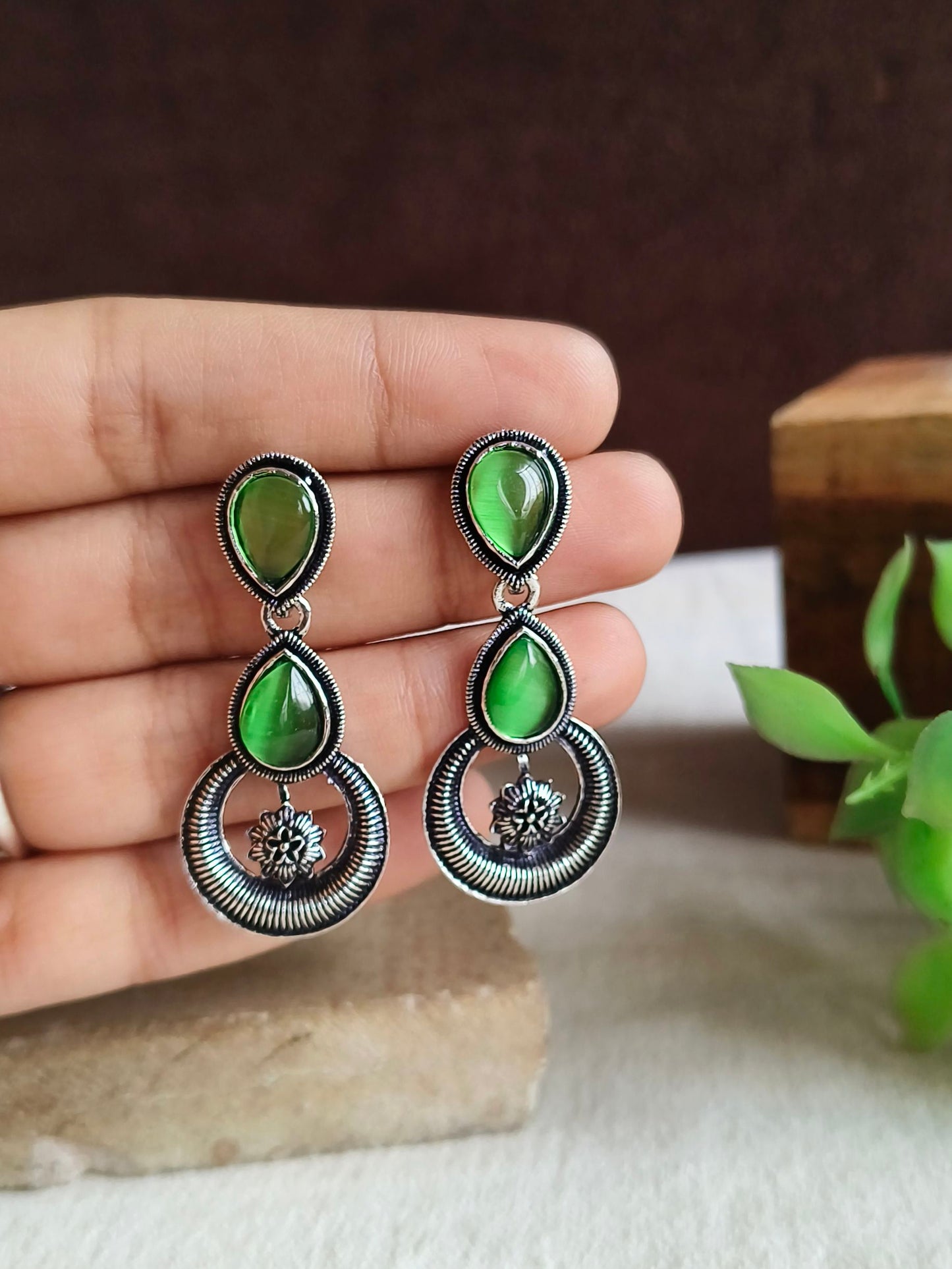 Oxidised Earrings