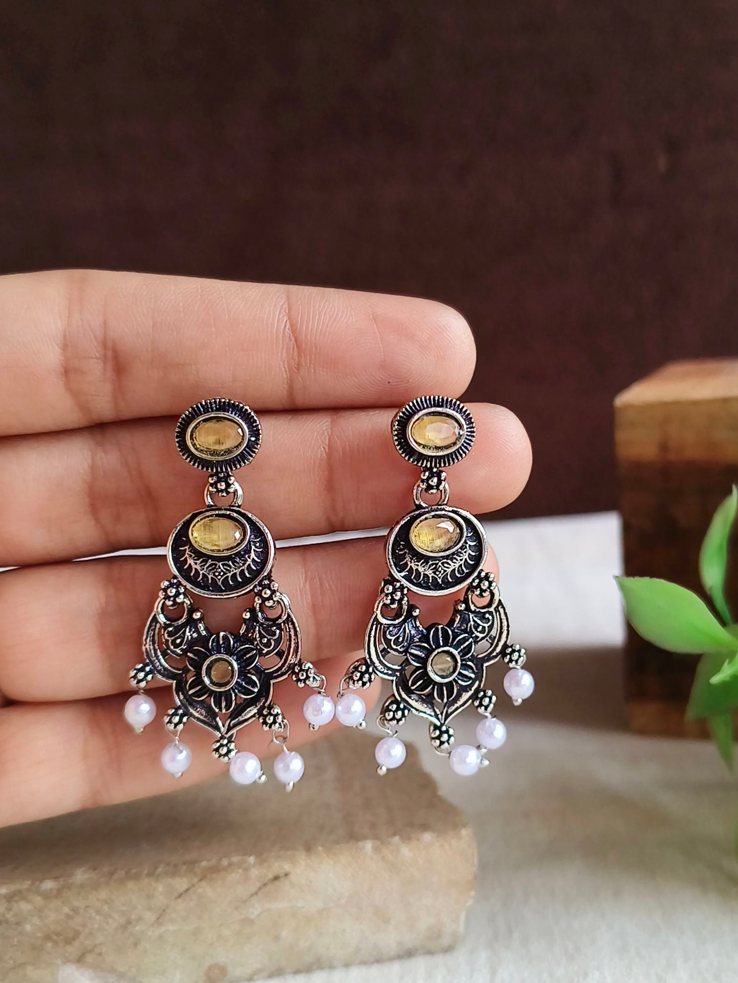 Oxidised Earrings