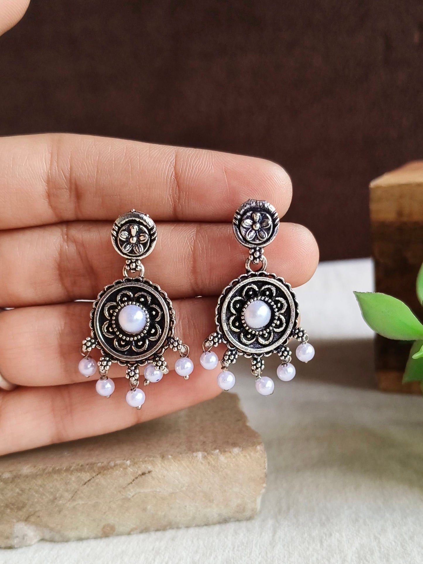 Oxidised Earrings