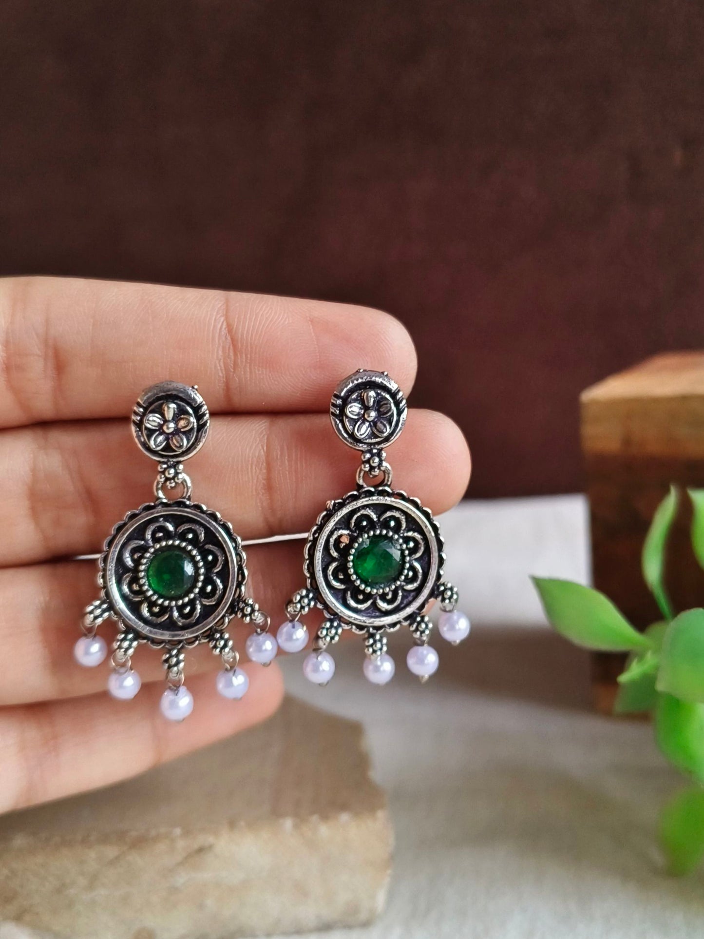 Oxidised Earrings
