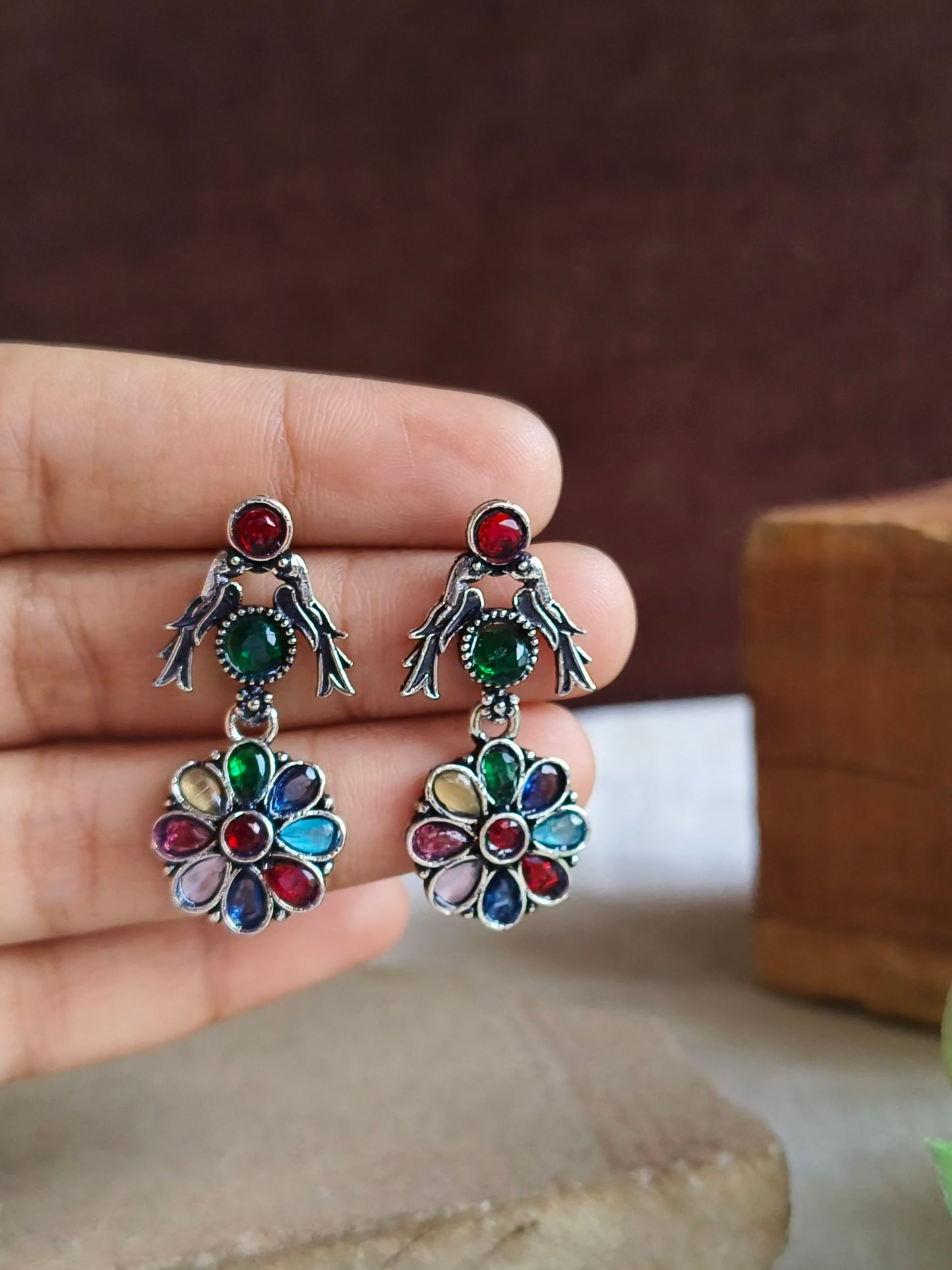 Oxidised Earrings
