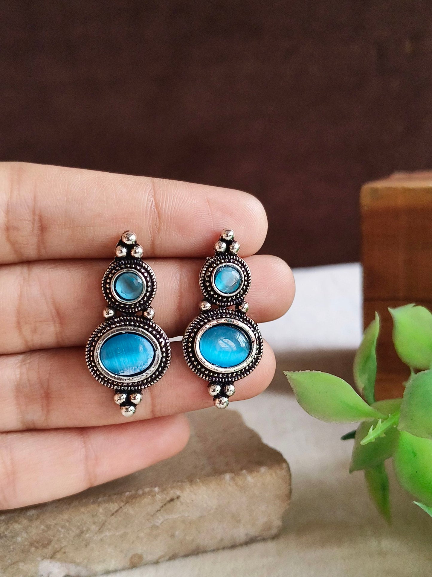 Oxidised Earrings