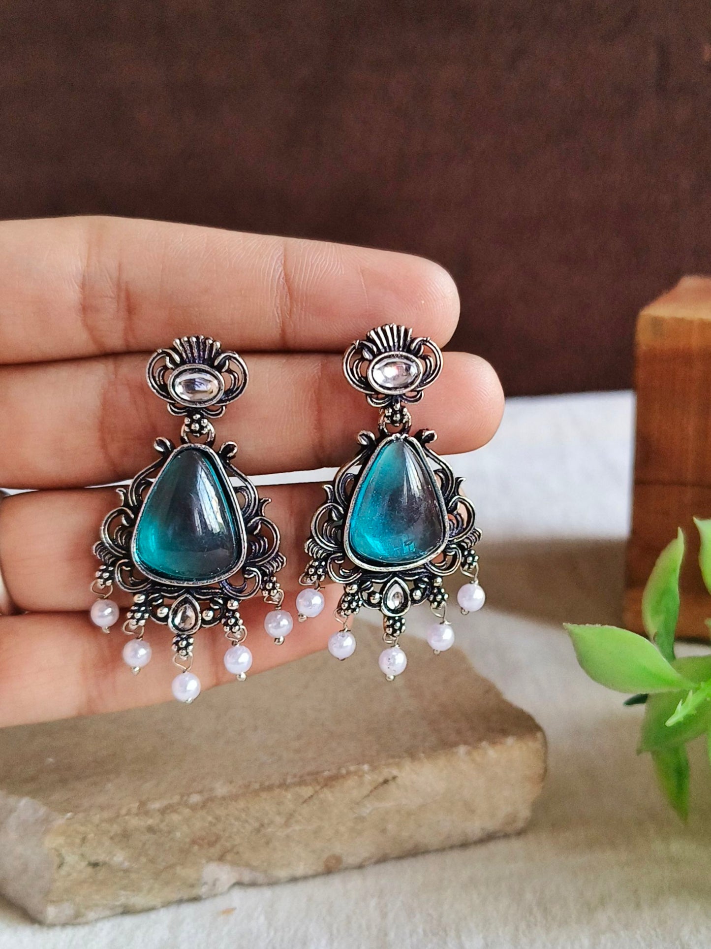 Oxidised Earrings