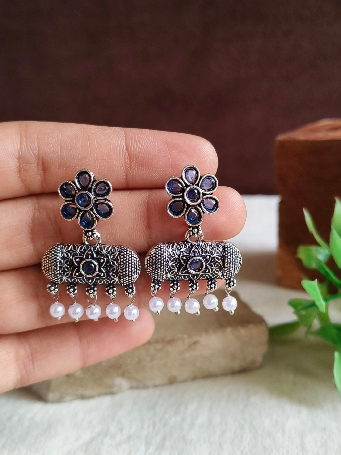 Oxidised Earrings
