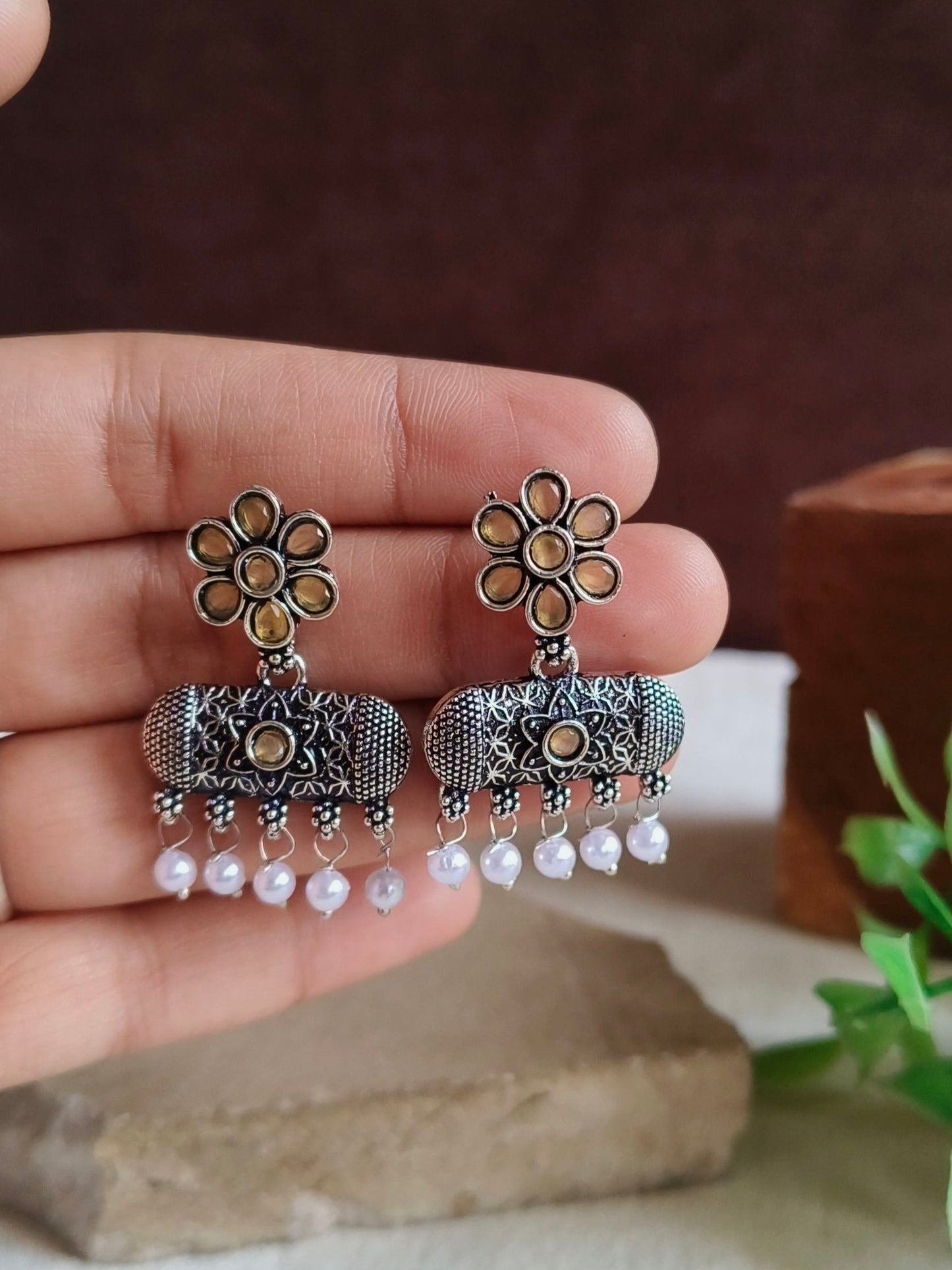 Oxidised Earrings