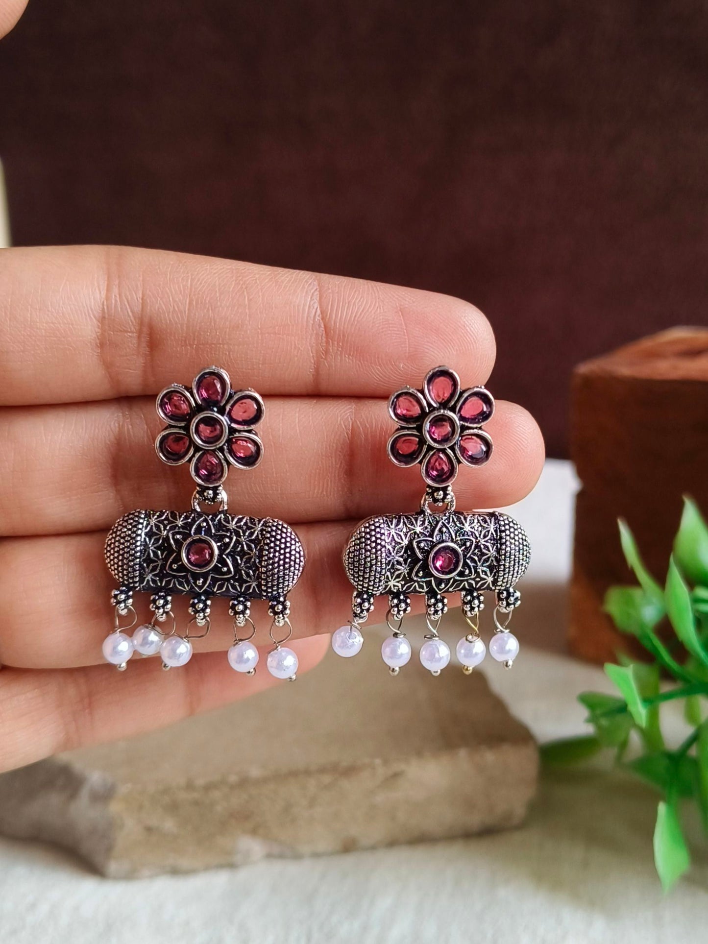 Oxidised Earrings
