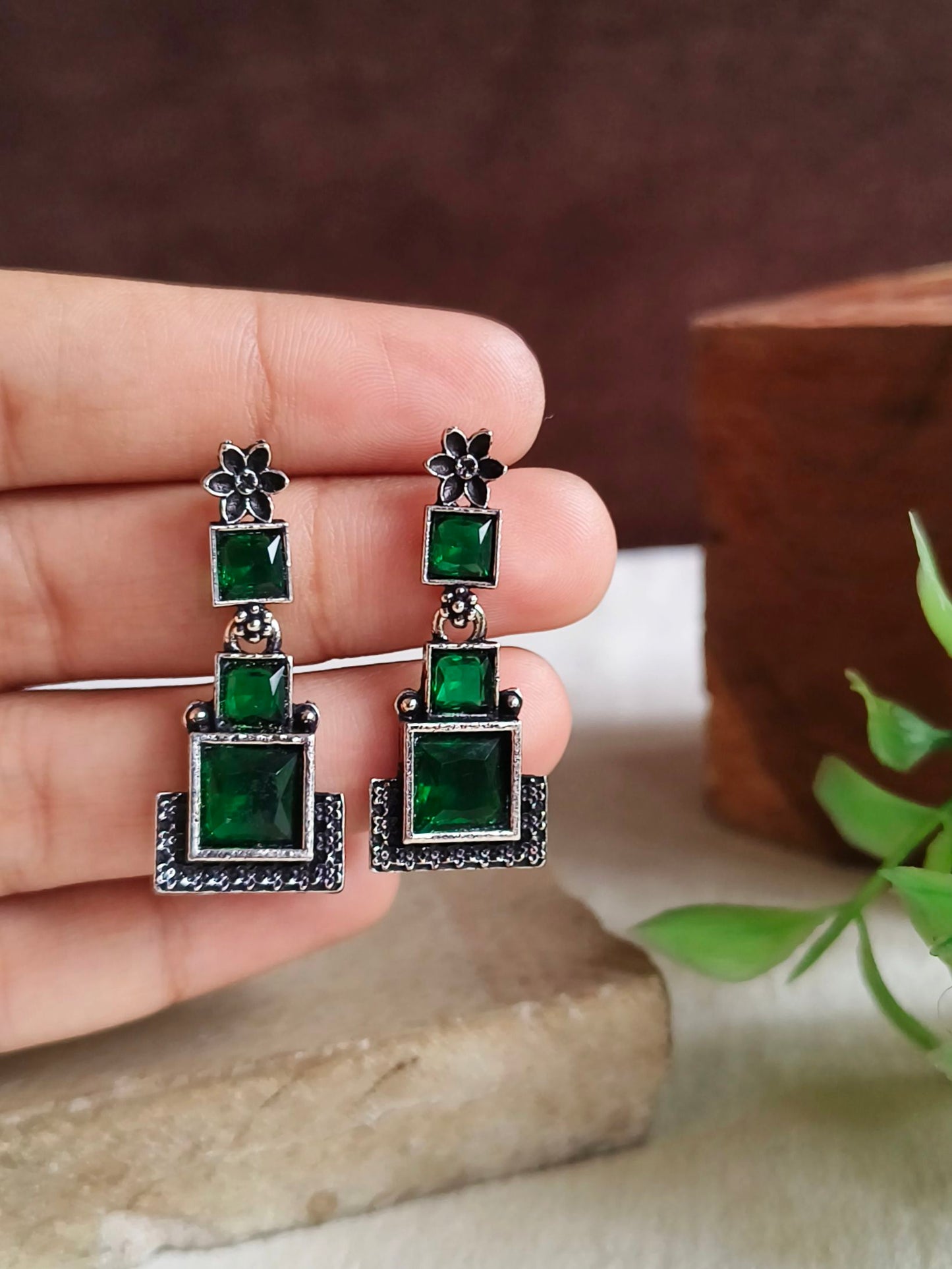 Oxidised Earrings