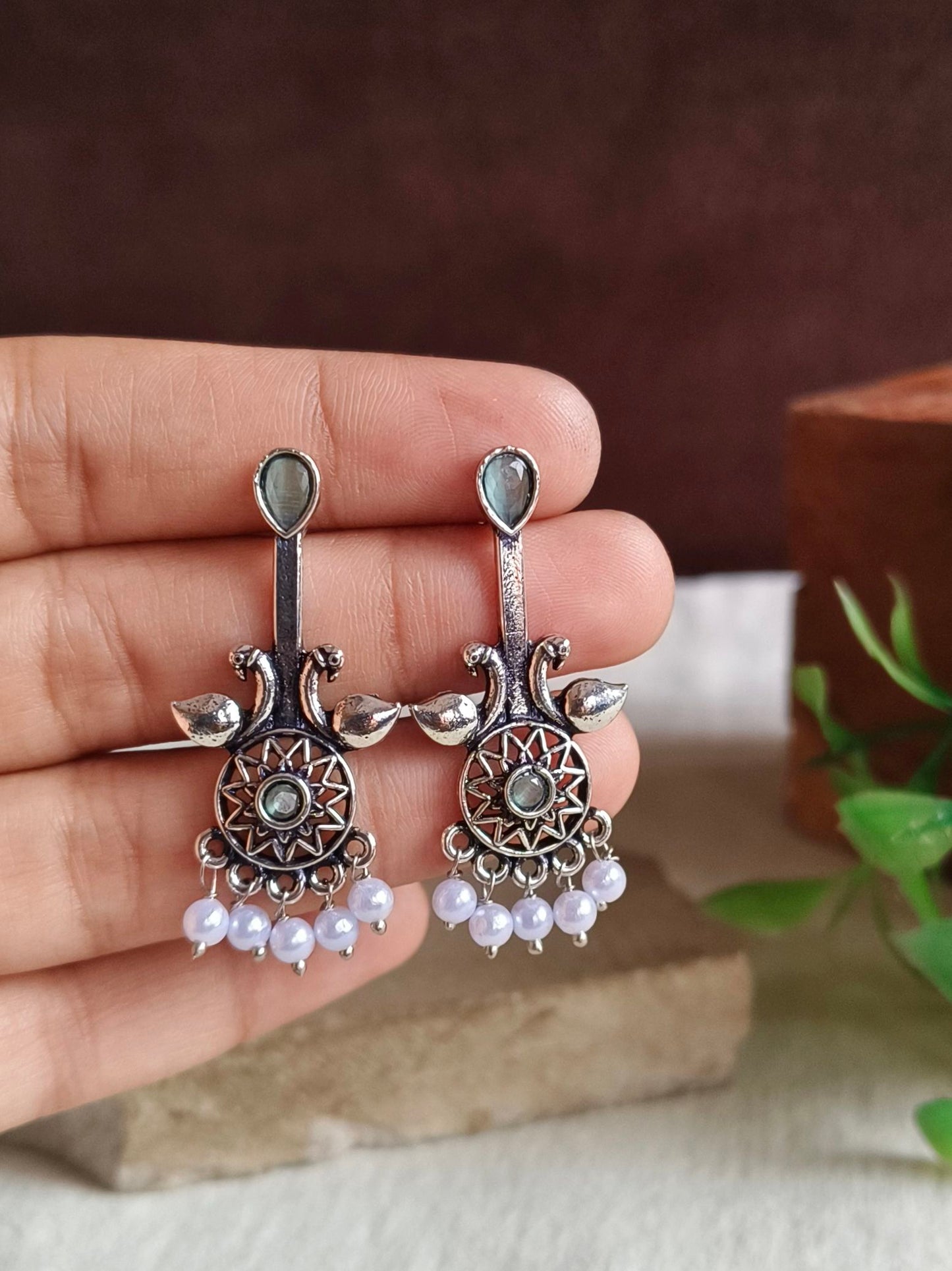Oxidised Earrings