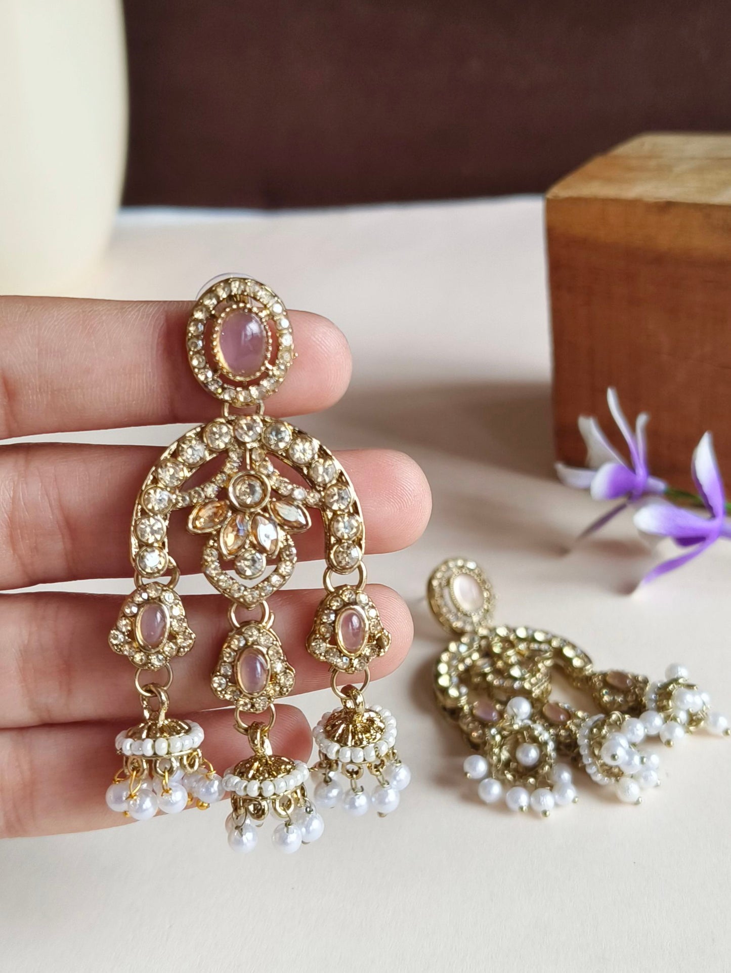 Earrings 2883AMDLPNK