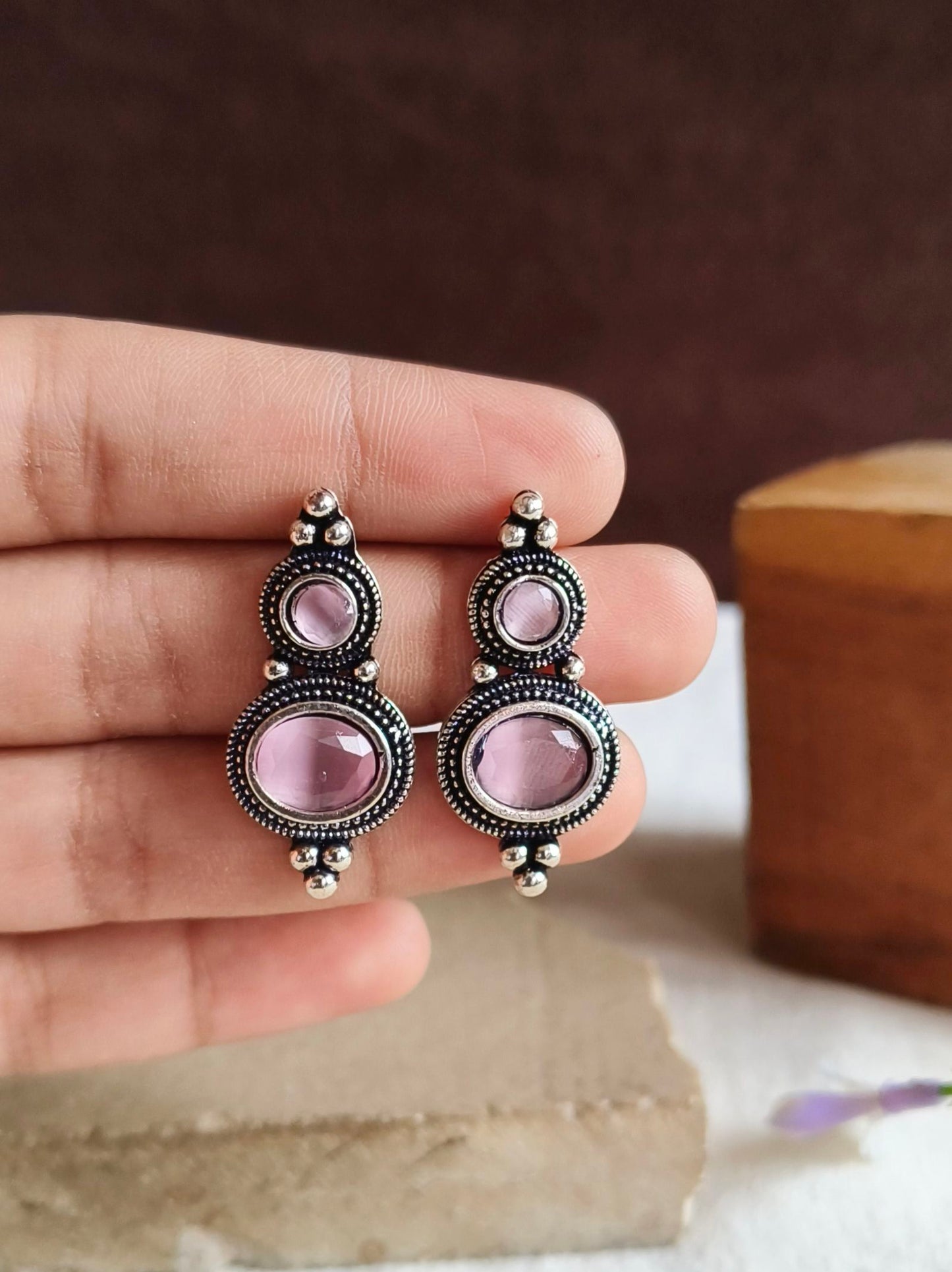 Earrings 0184AMAYSTPNK