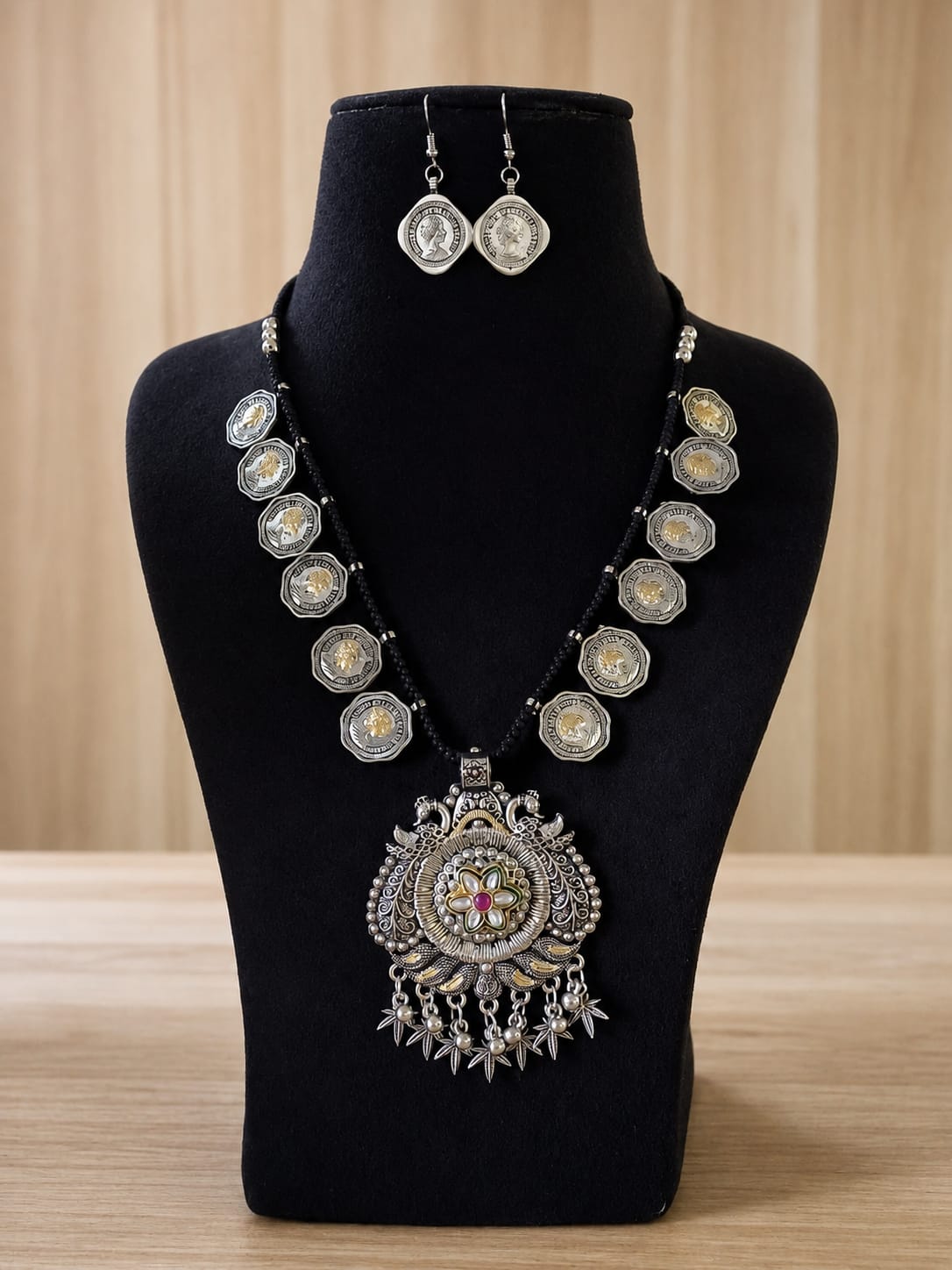 Oxidised Statement Necklace