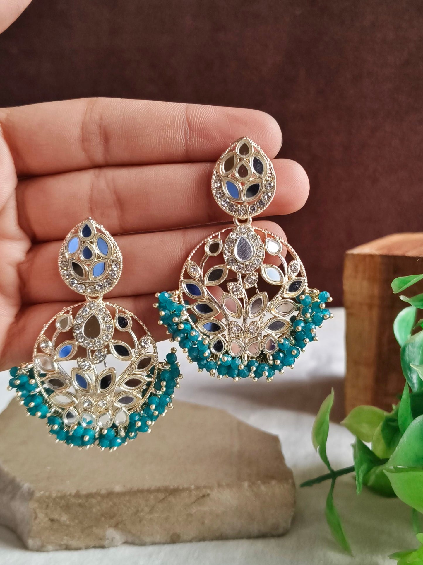 Oxidised Coin Earrings