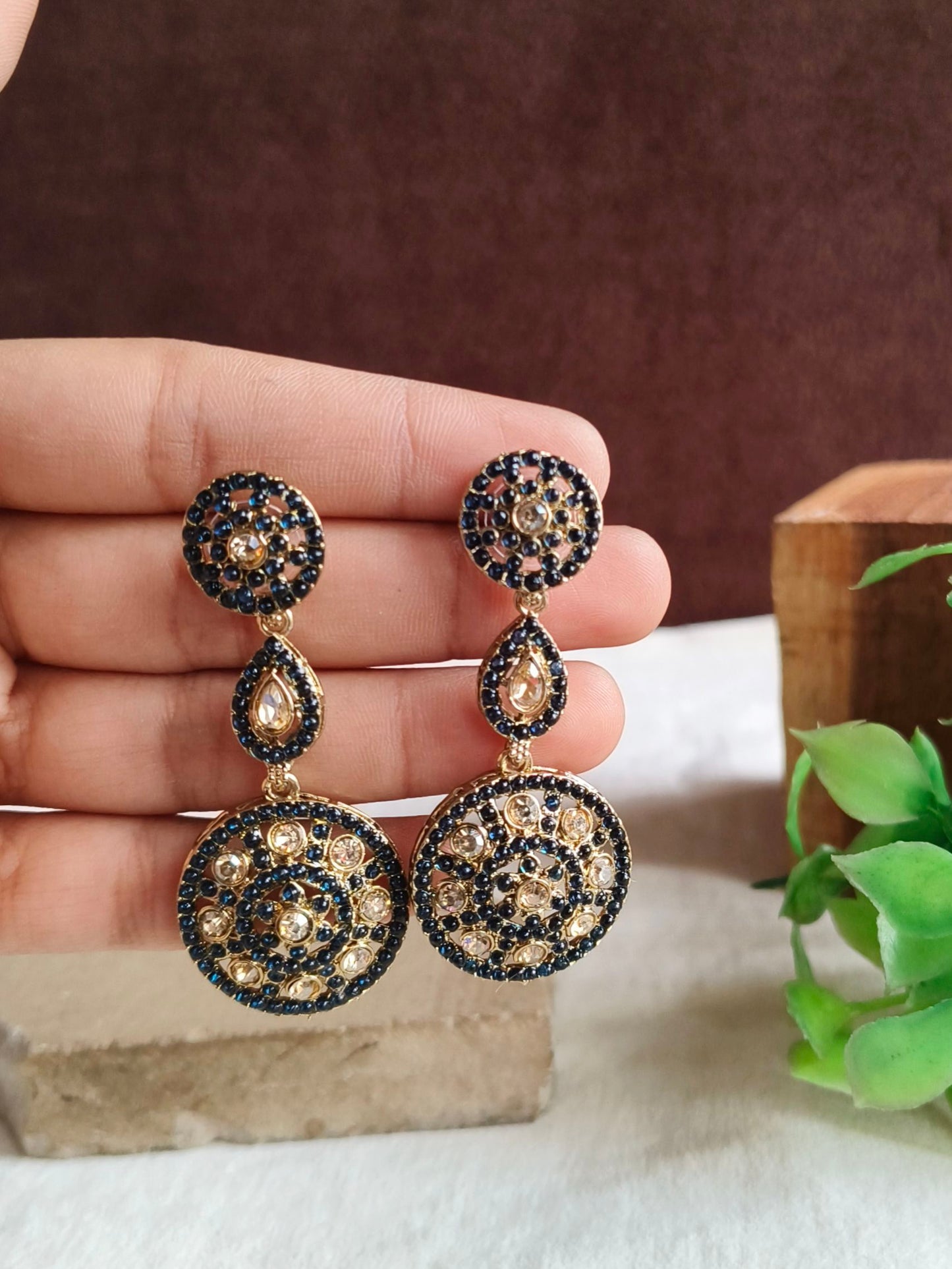 Oxidised Stud Earrings