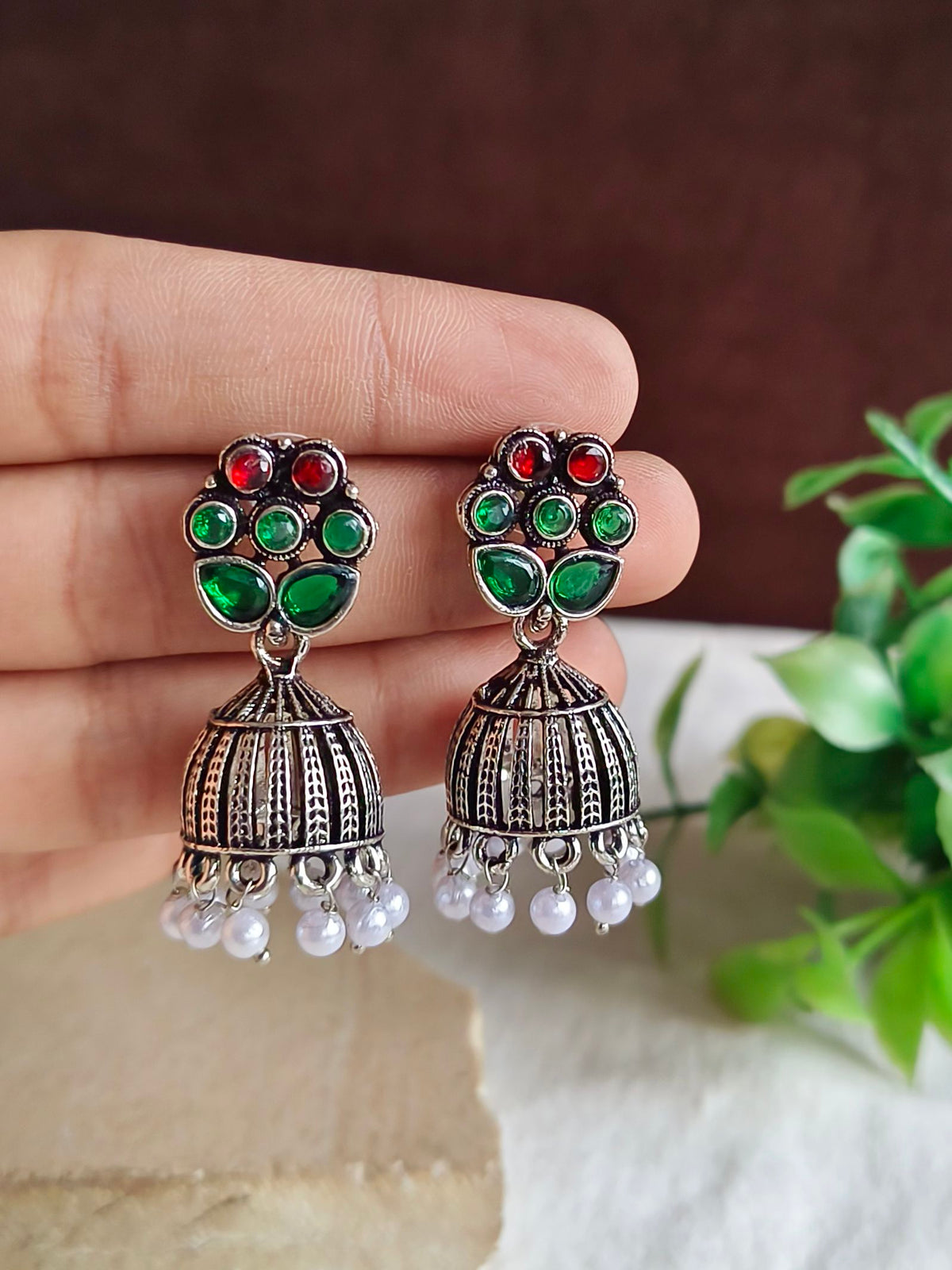 Indian Ethnic Oxidised Earrings