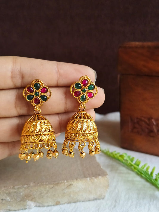 Golden Jhumka 1321