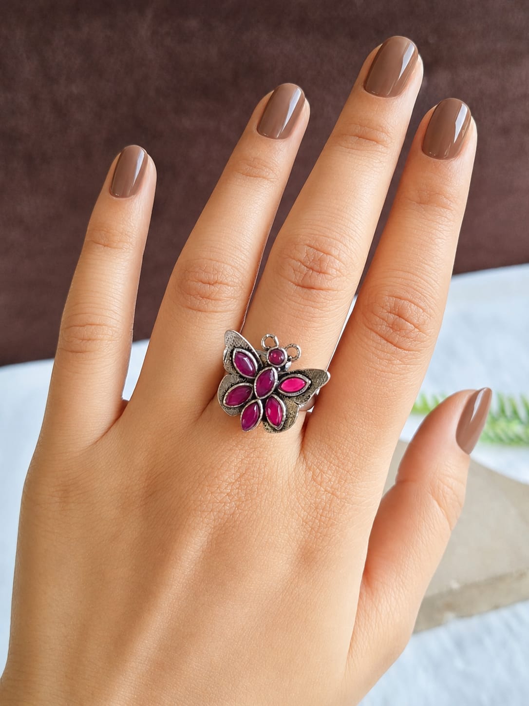 1207OXFRRED Finger Ring