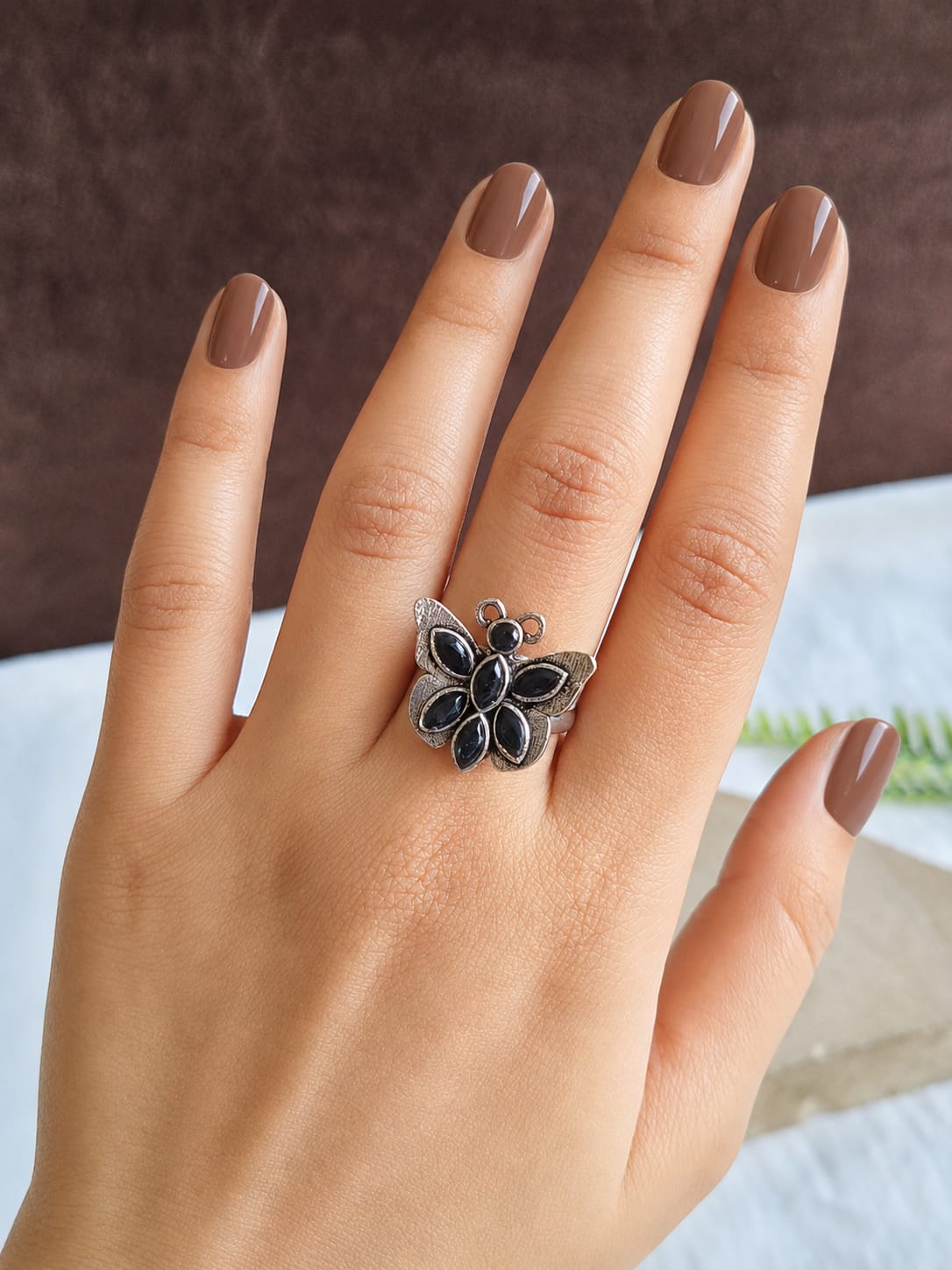 1207OXFRBLK Finger Ring