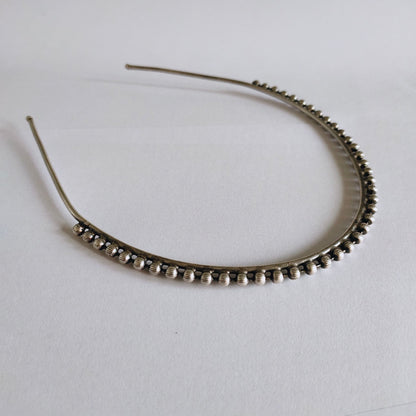 0858HB Silver look alike brass Hair Band