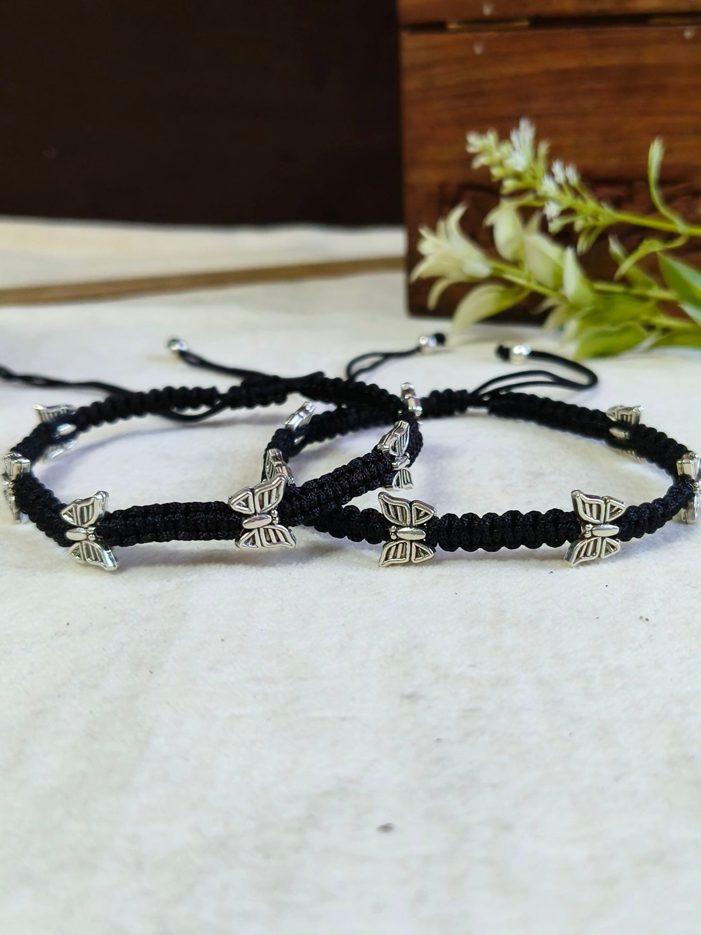 1993OXAK  Butterfly Anklet Price For 1 Pair