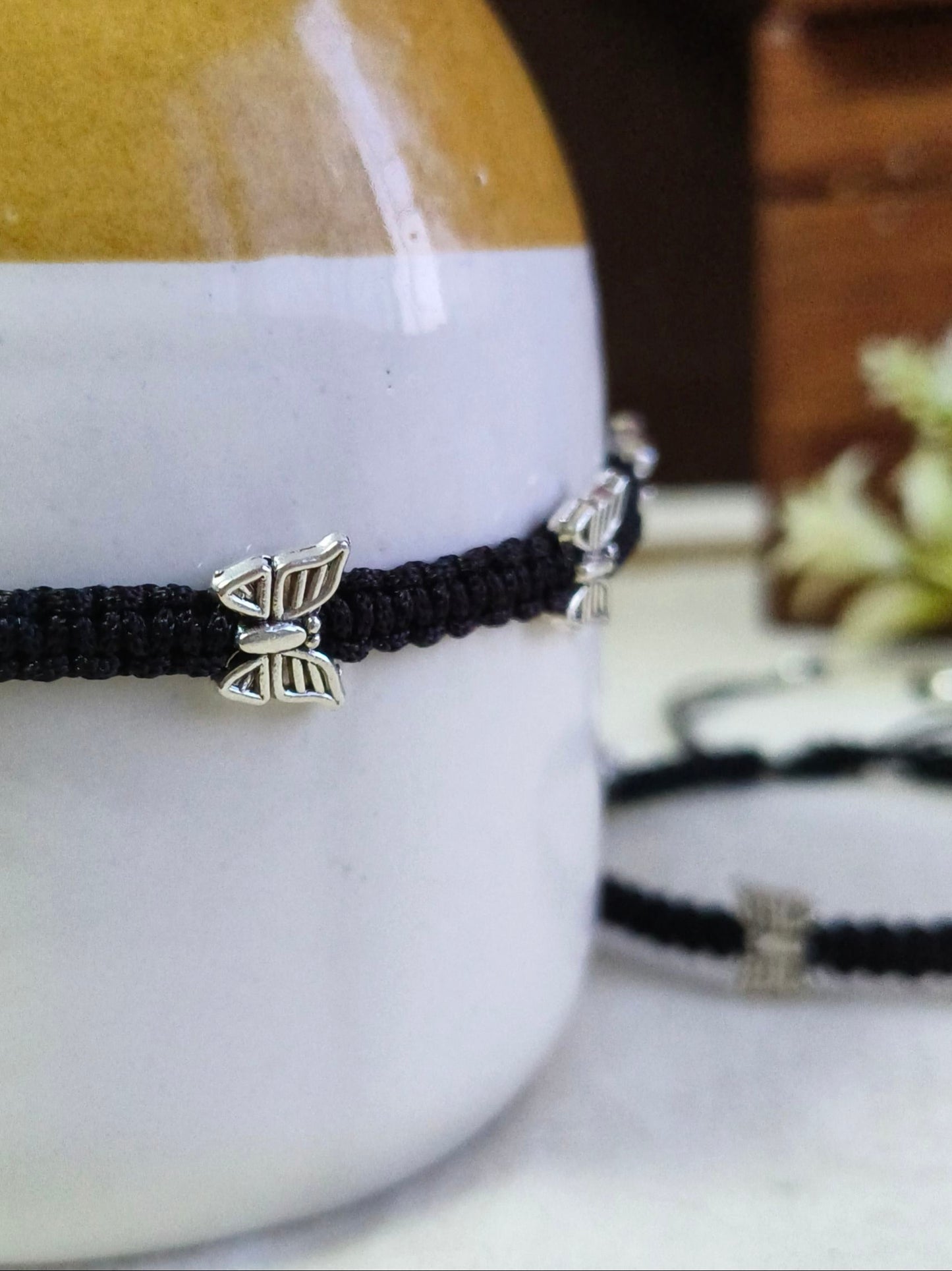 1993OXAK  Butterfly Anklet Price For 1 Pair