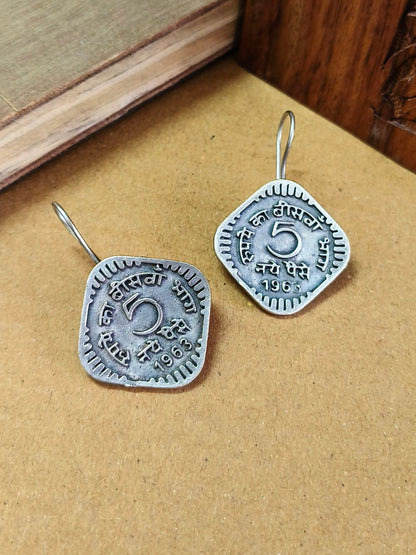 2102HK ( 5 Pesa Coin Hook Earrings )