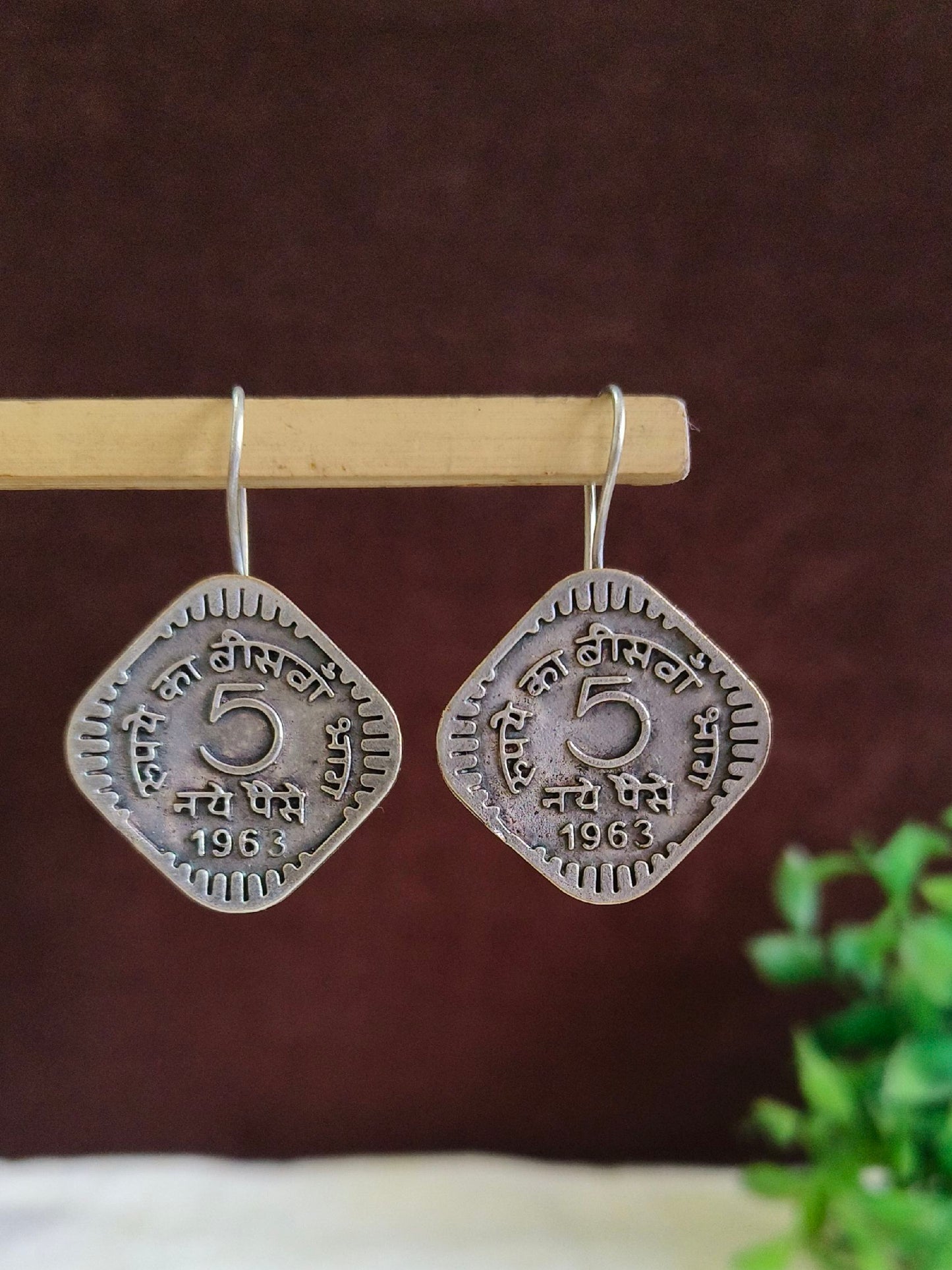 2102HK ( 5 Pesa Coin Hook Earrings )
