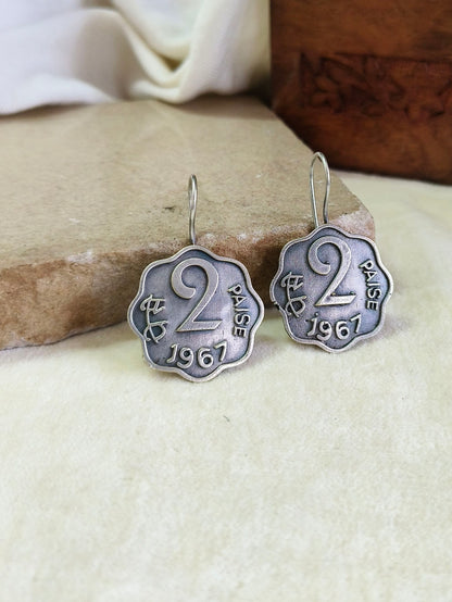 2104HK ( 2 Pesa Coin Hook Earrings )