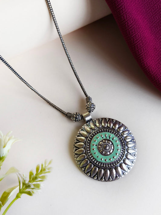 0029MXPDMGR German Silver Chain Pendant