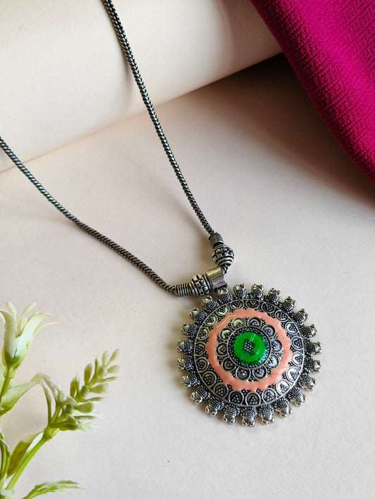 0030MXPDMGRPCH German Silver Chain Pendant